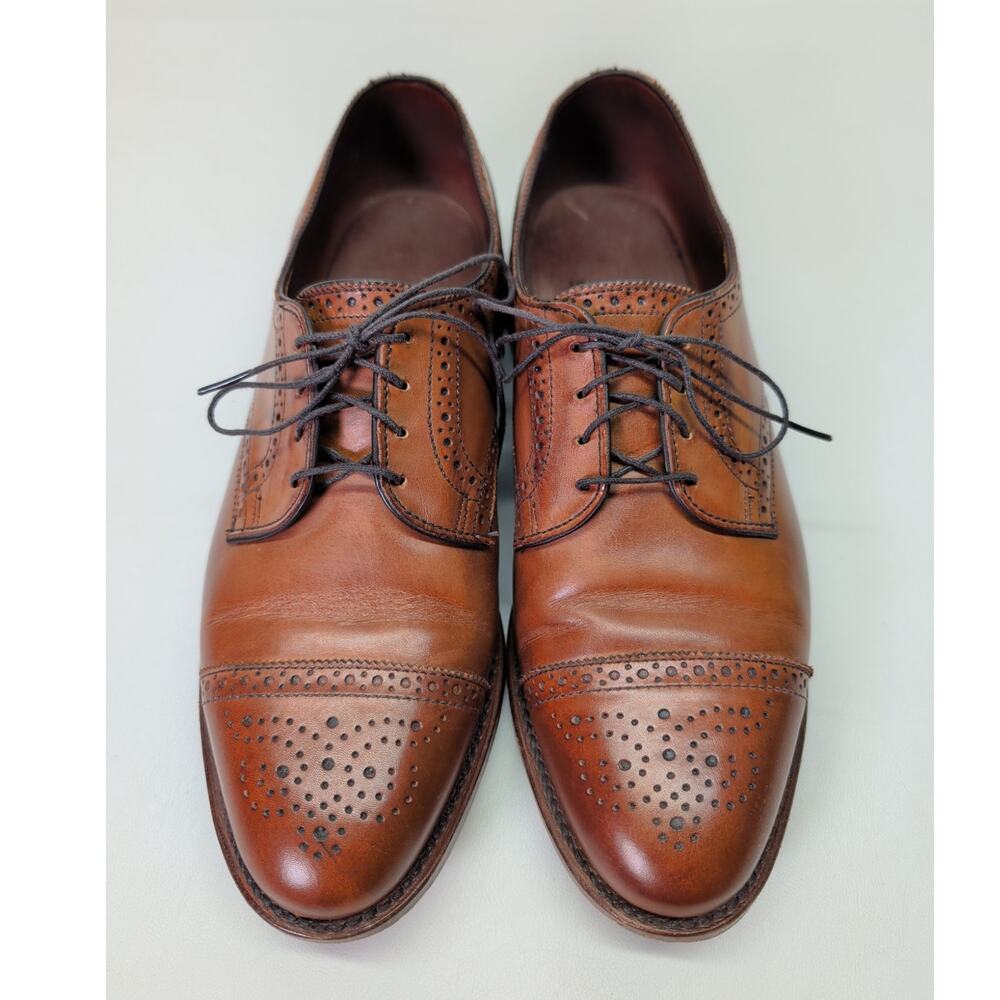 Allen Edmonds Mens Fifth Avenue Strand Cap-toe Oxford Dress Shoe Walnut 9.5 D
